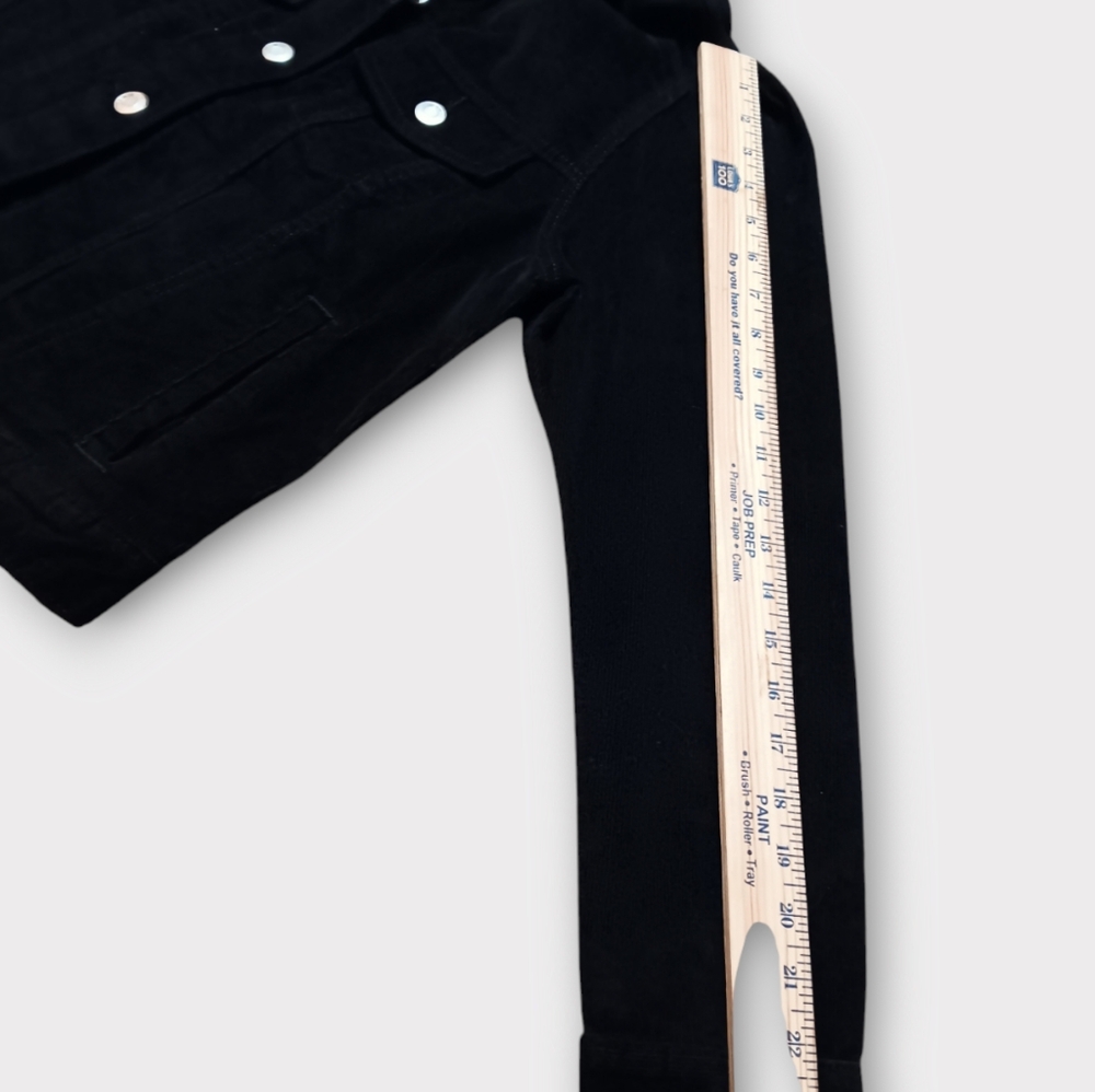 GAP CORDUROY BLACK MULTI POCKET FRONT BUTTON COLLAR JACKET WOMEN'S SIZE SMALL. - Picture 7 of 8